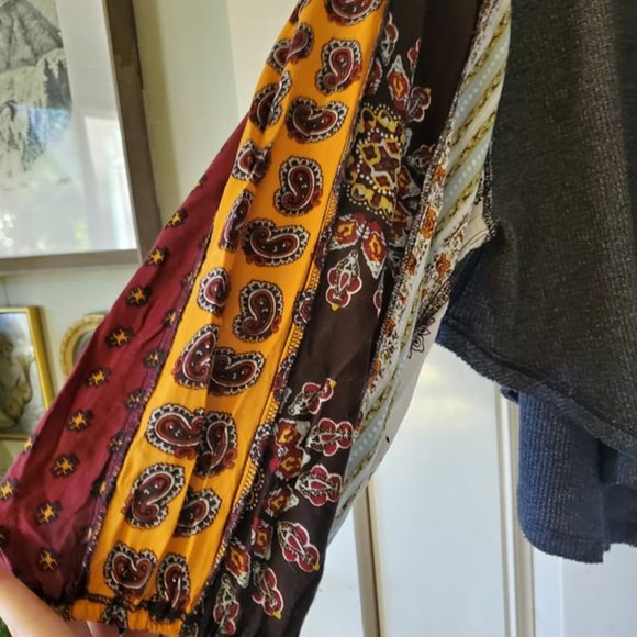 FREE PEOPLE Blossom Thermal Patchwork Sleeves Top - Picture 4 of 8